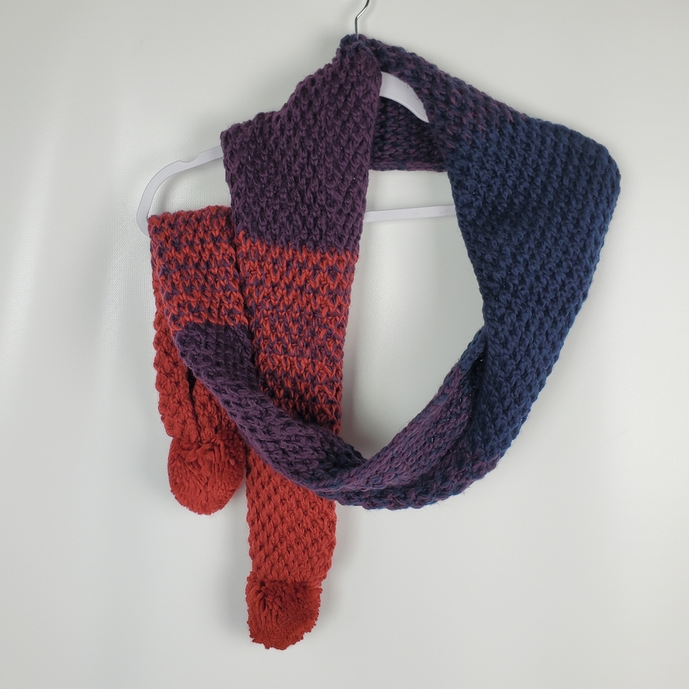 RAMPAGE Knit Long Scarf Color Block